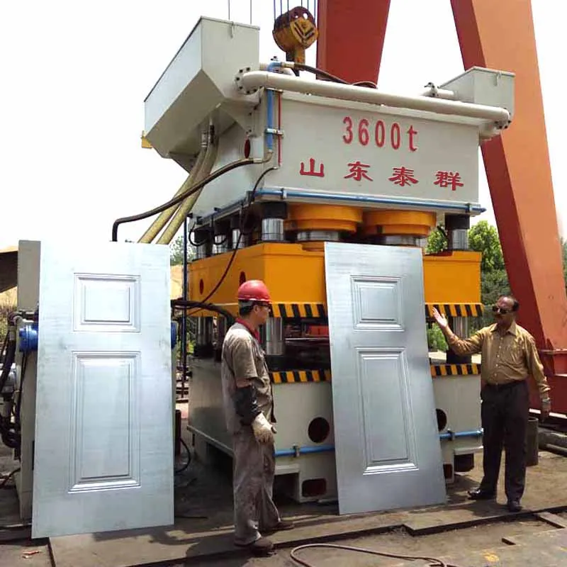 Full-automatic Single Action Steel Door Plate Embossing Hydraulic Press Machine door plate pressing machine
