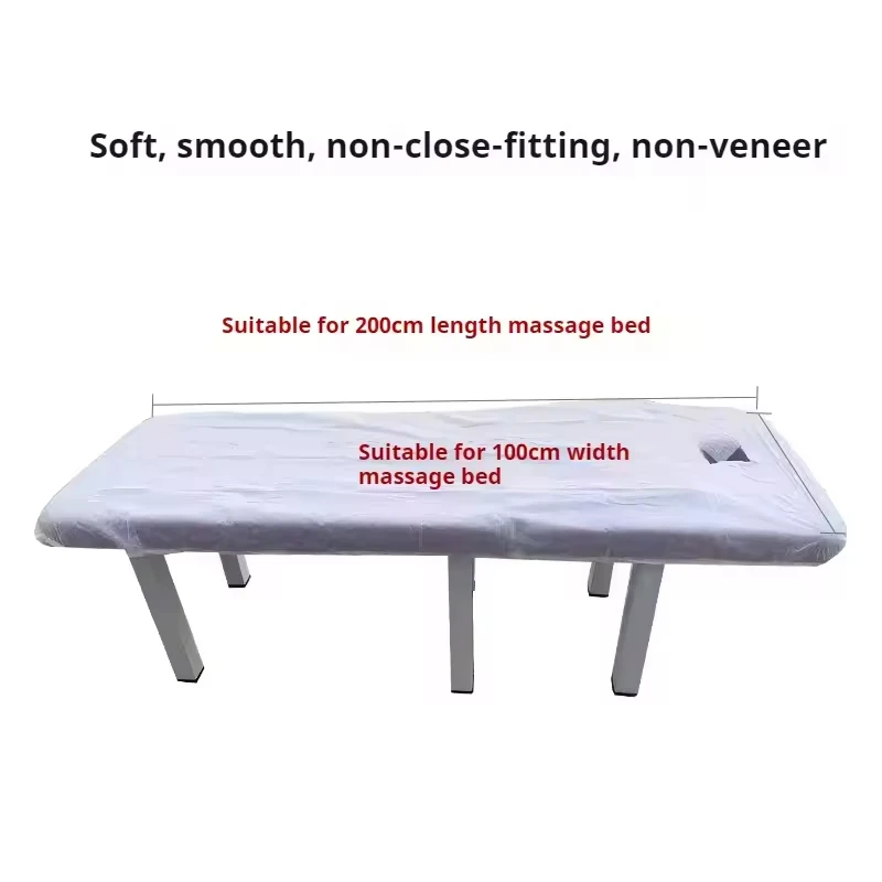 OEM 120 * 220CM Disposable Breathable Non-woven Bedding Full Fitted Tattoo Bed Sheets Covers For Spa Massage Table