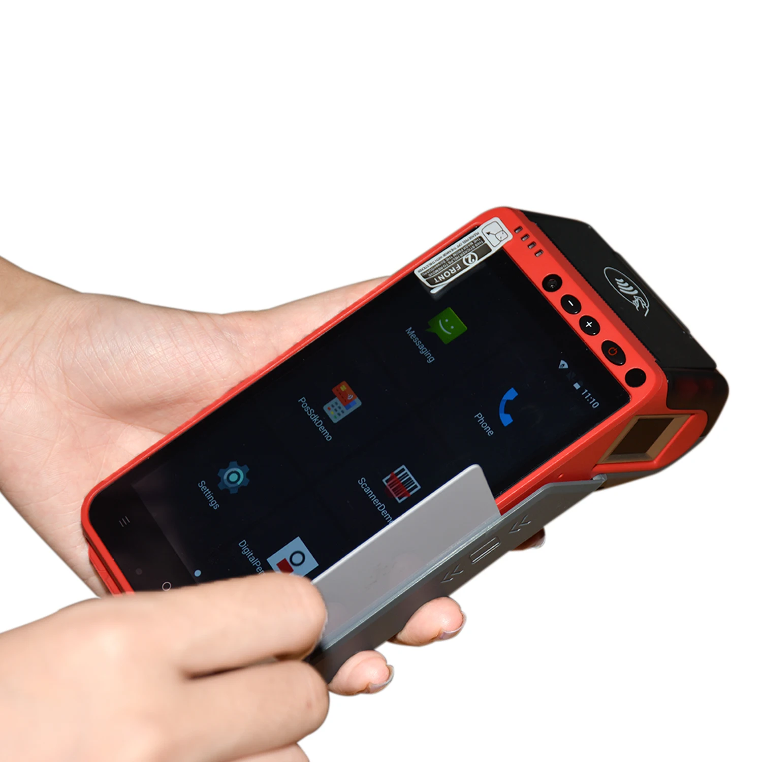  Магнитный Смарт бесконтактный кард-ридер NFC Сенсорный Экран Android Pos терминал с принтером