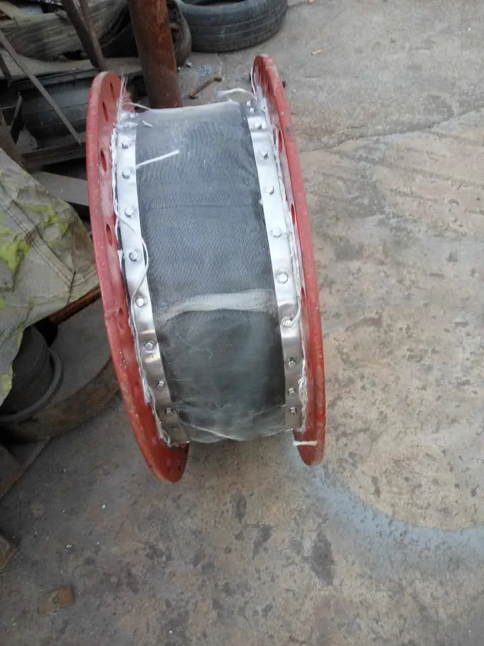 Ducting Fabric Bellow with Glass silicone coated fiber Pipe