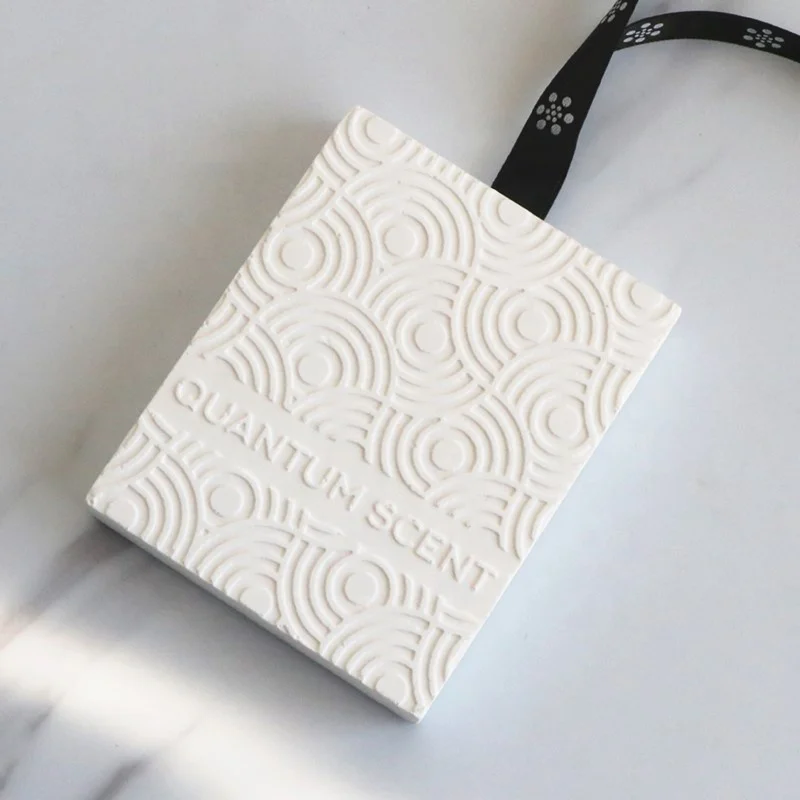 Wholesale Customized LOGO Luxury Fragrance Essential Oil Diffuser Car Hanging Scented Ceramic Stone Clay Diffuser