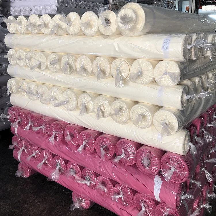 
good quality 100% polyester microfiber plain solid color dyed fabric 