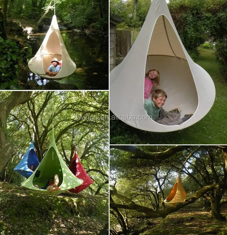 Beach tree pod hammock swing tent for outdoor