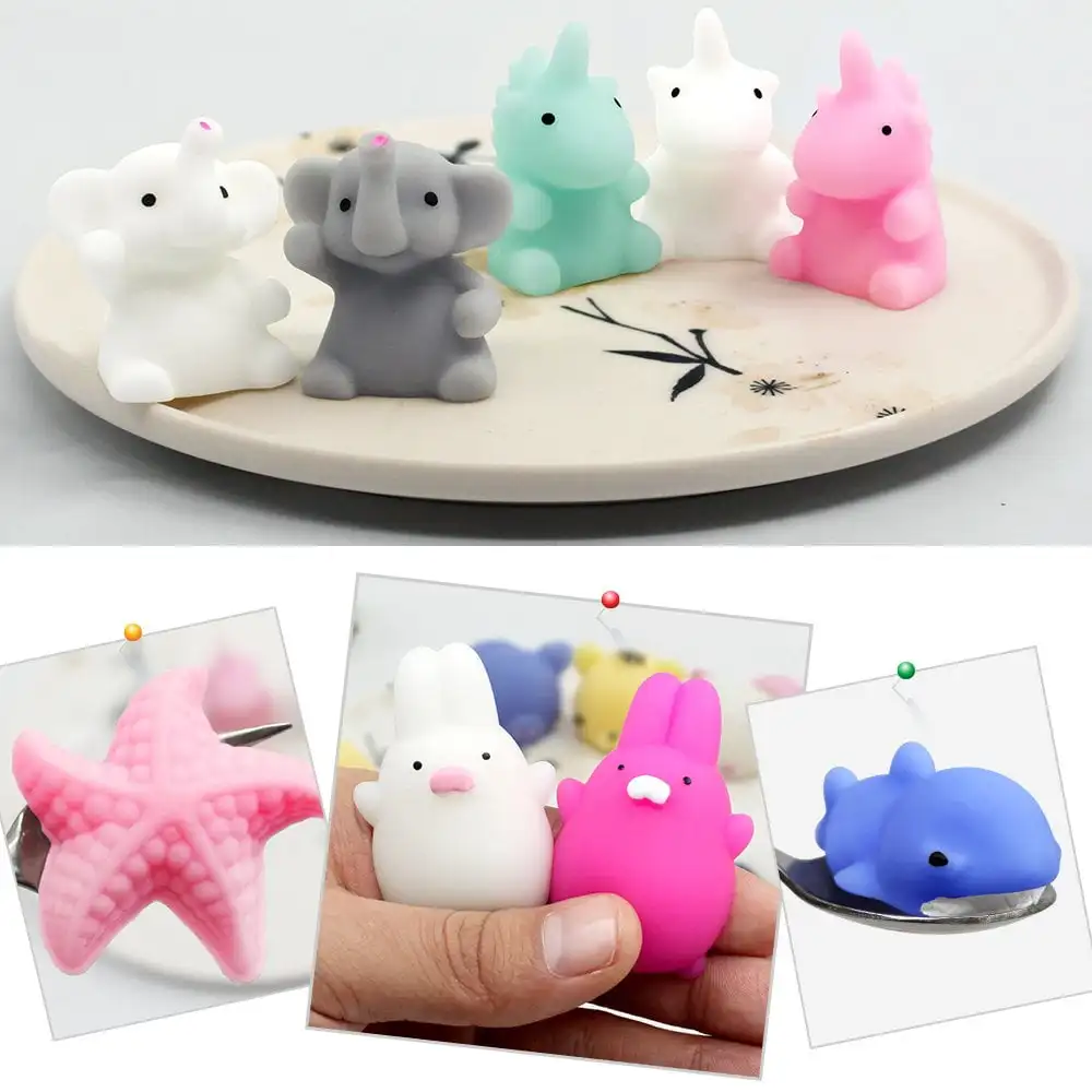 2024 Mochi Squishy Toys Mini Squishies Kawaii Animal Squishies Party Favors for Kids Random Stress Relief Toys