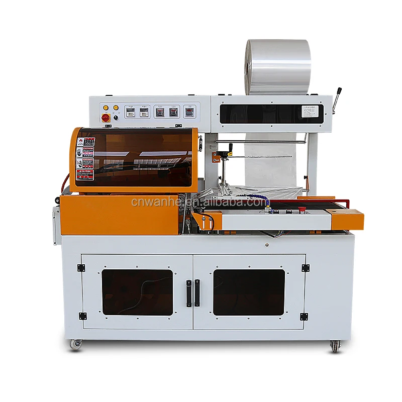 QL5545 Wanhe Oven Sleeve Shrink Packing Tunnel Heat Sealing Shrink Sleeve Wrap Packaging Machine