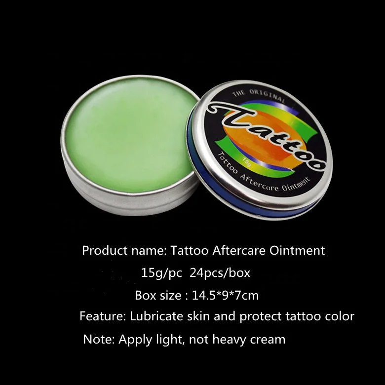 Professional Body Art Private Label Iron Box Anti Scar Skin Recover Gel Lip Brow Ointment Balm to Moisturizing Tattoo Aftercare