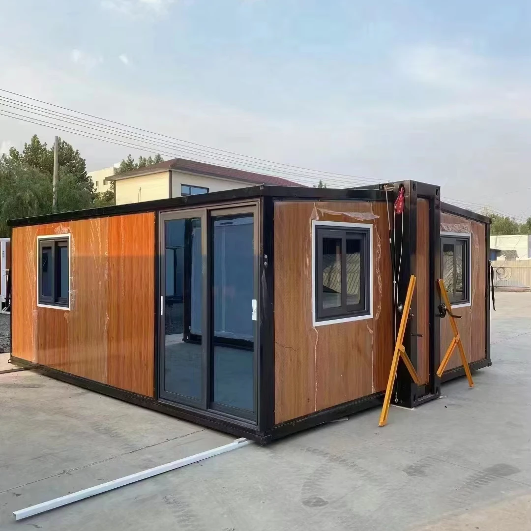 20Ft 40 Ft  Expandable Container House  Villa Sliding Glass Door With Kitchen