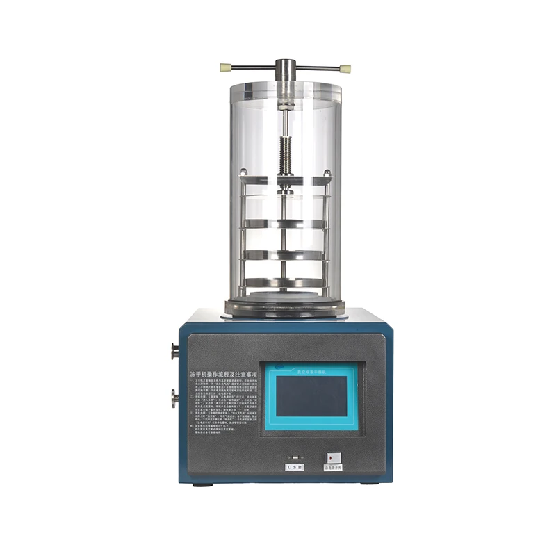 Laboratory tabletop vacuum small food freeze dryer lyophilizer  -55 degree