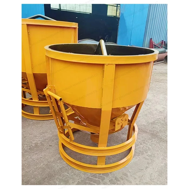 Concrete Tower Crane Hopper Thickened Oblique Nozzle Hopper Flat Site Mortar Tray Concrete Hopper