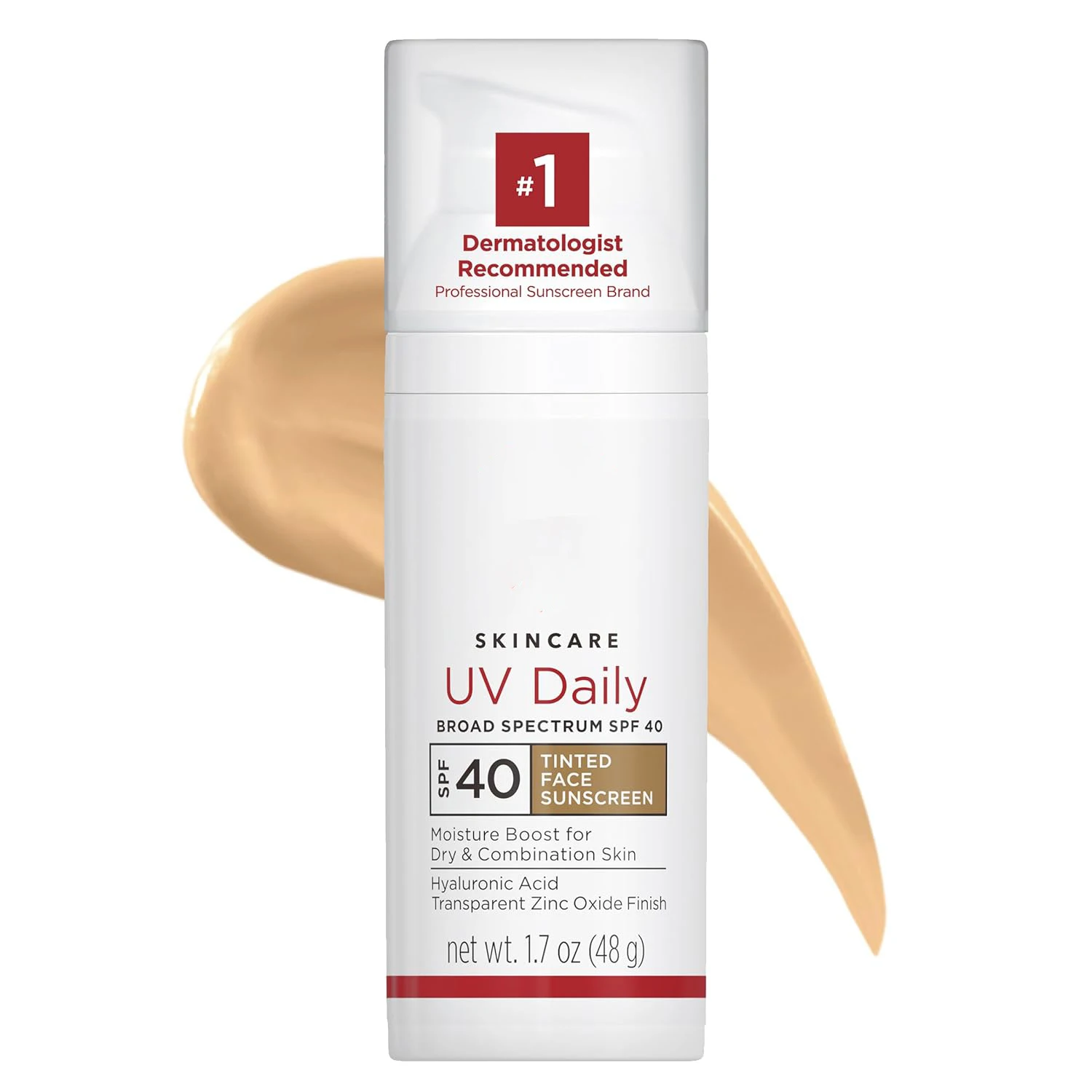 Hot Selling UV Daily Tinted Face Sunscreen Moisturizer SPF 40 Lightweight Tinted 1.7 oz Pump No Fragrance
