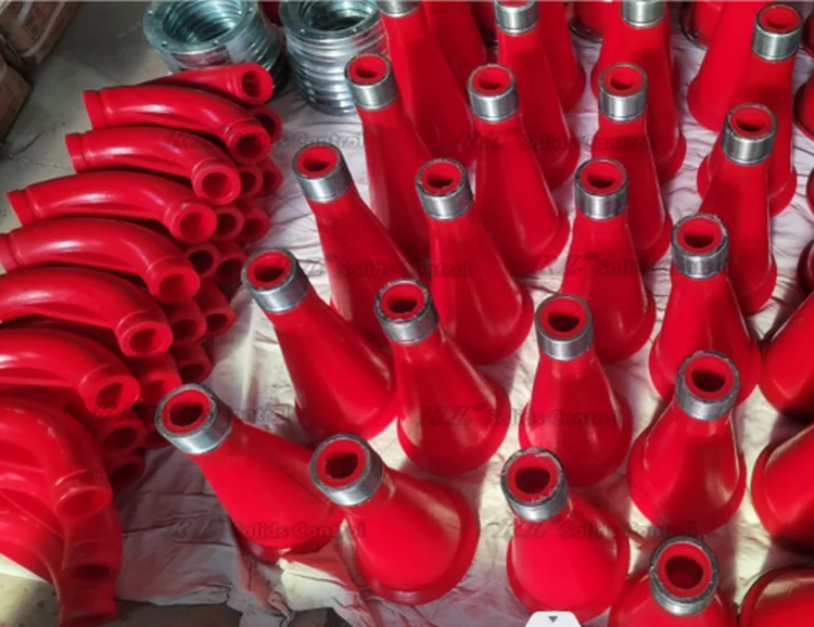 Oil drilling separation mud hydrocyclone flange connection lower cone