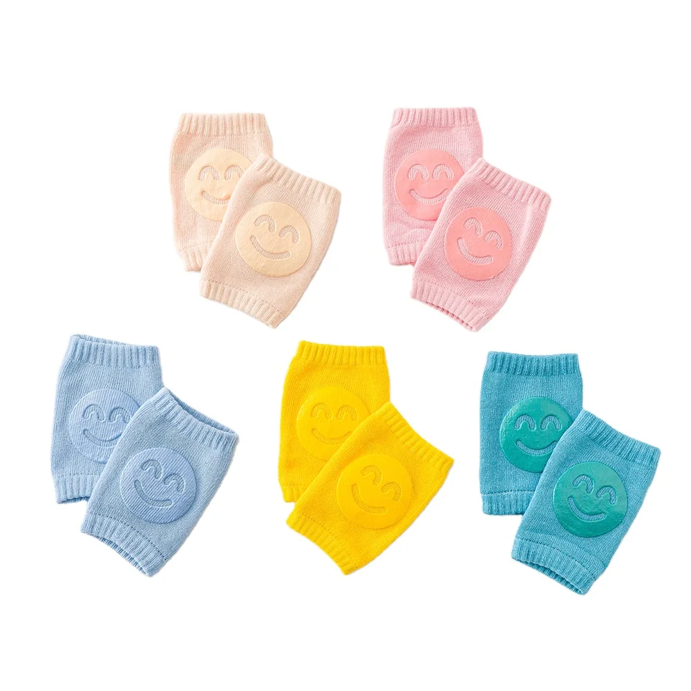 Baby Knee Pads Summer Thickening Breathable Baby Knee Protector Newborn Knitted Cotton Anti Slip Baby Crawling Knee Pads Toddler