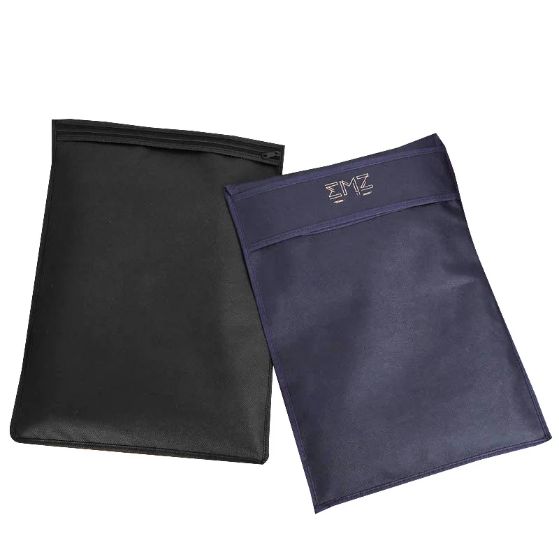 Promotion custom non woven splicing Clear PVC clothing storage packing bag