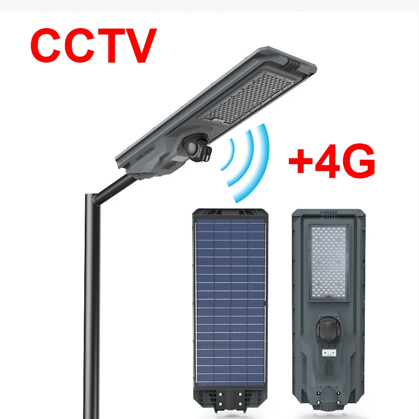 Omsen 2024 Low Price Solar Street Light Outdoor Solar Lights Lamp With Cctv Camera Motion Sensor Security Lighting For Garden