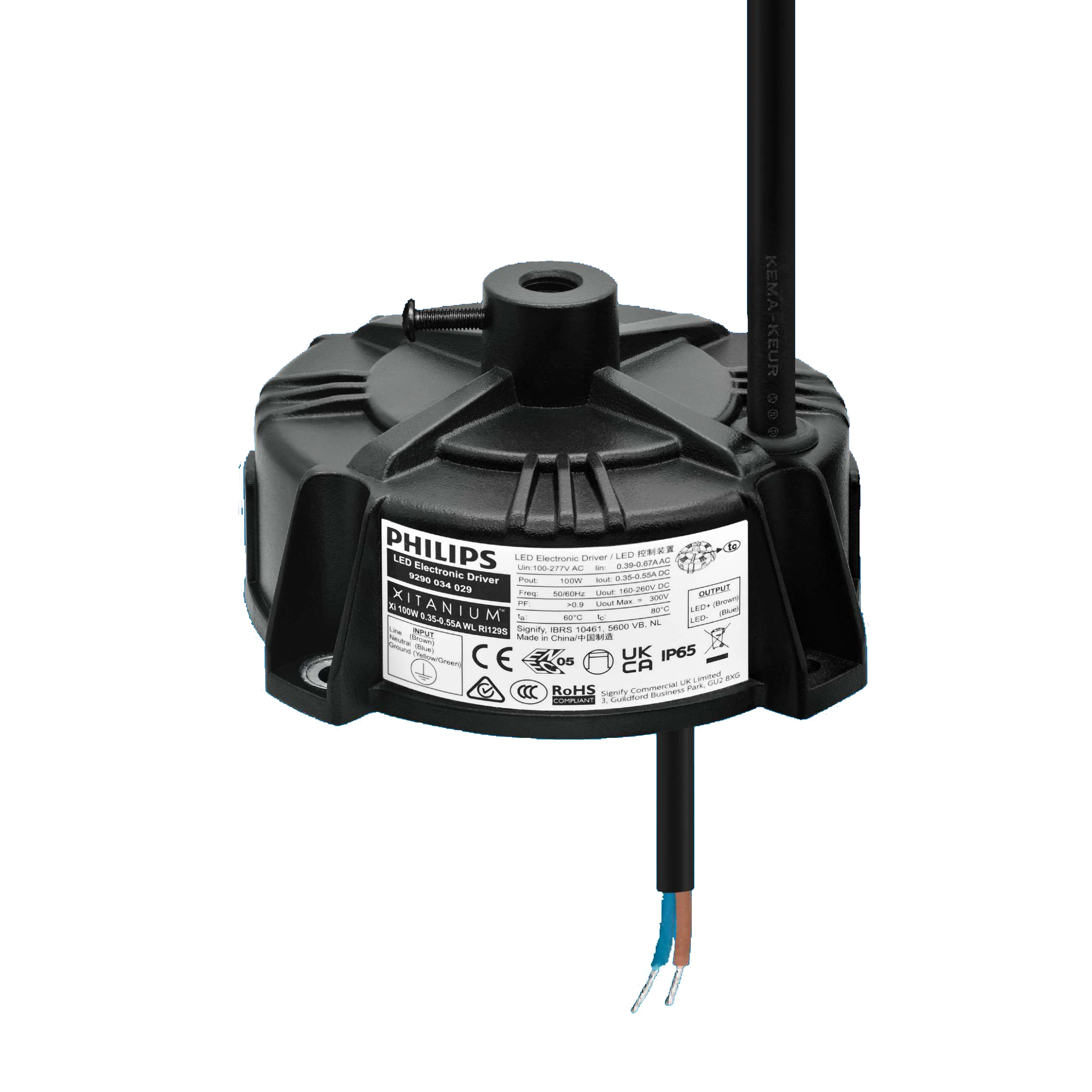 Xitanium Round Shape High Bay LED Drivers WL Independent  929003402980 Xi 100W 0.35-0.55A WL RI129S