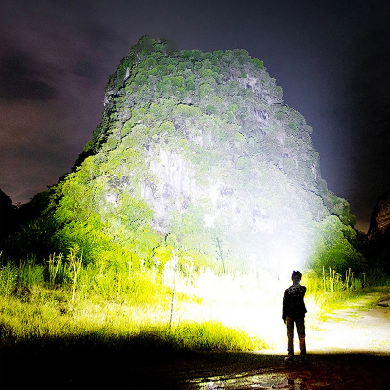 Cross-border led headlight strong charging usb outdoor night fishing long shot flashlight high light headwear mine lamp