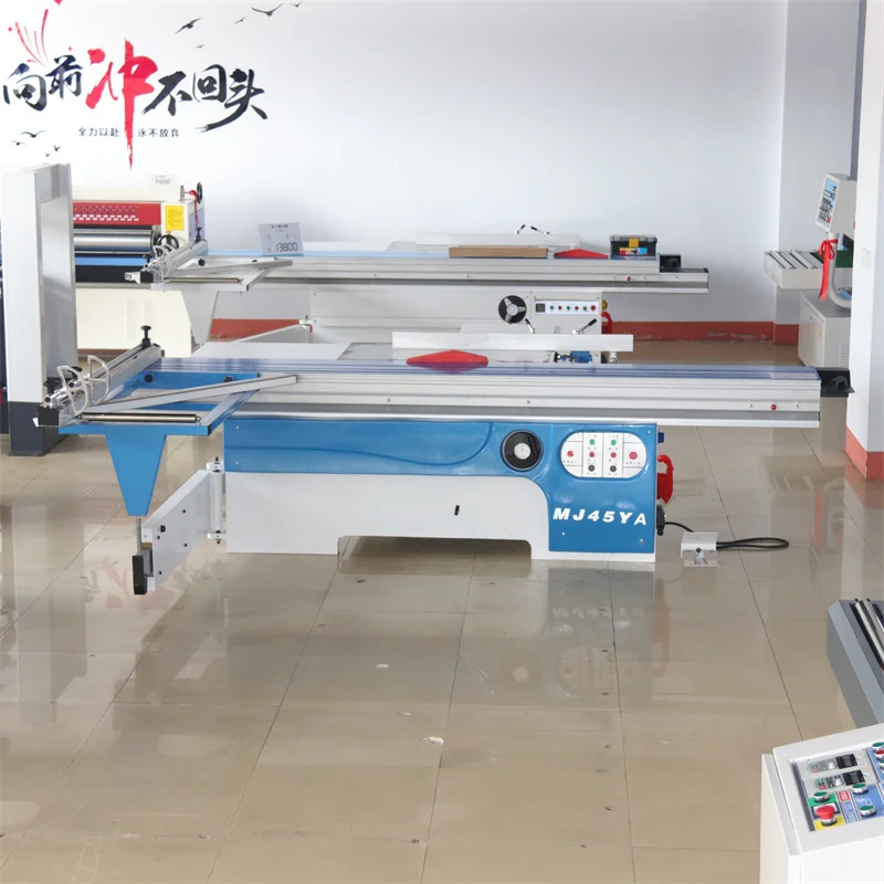 45 Degree digital display 5.5kw 3000mm 3200mm woodworking cutting slide table panel saw