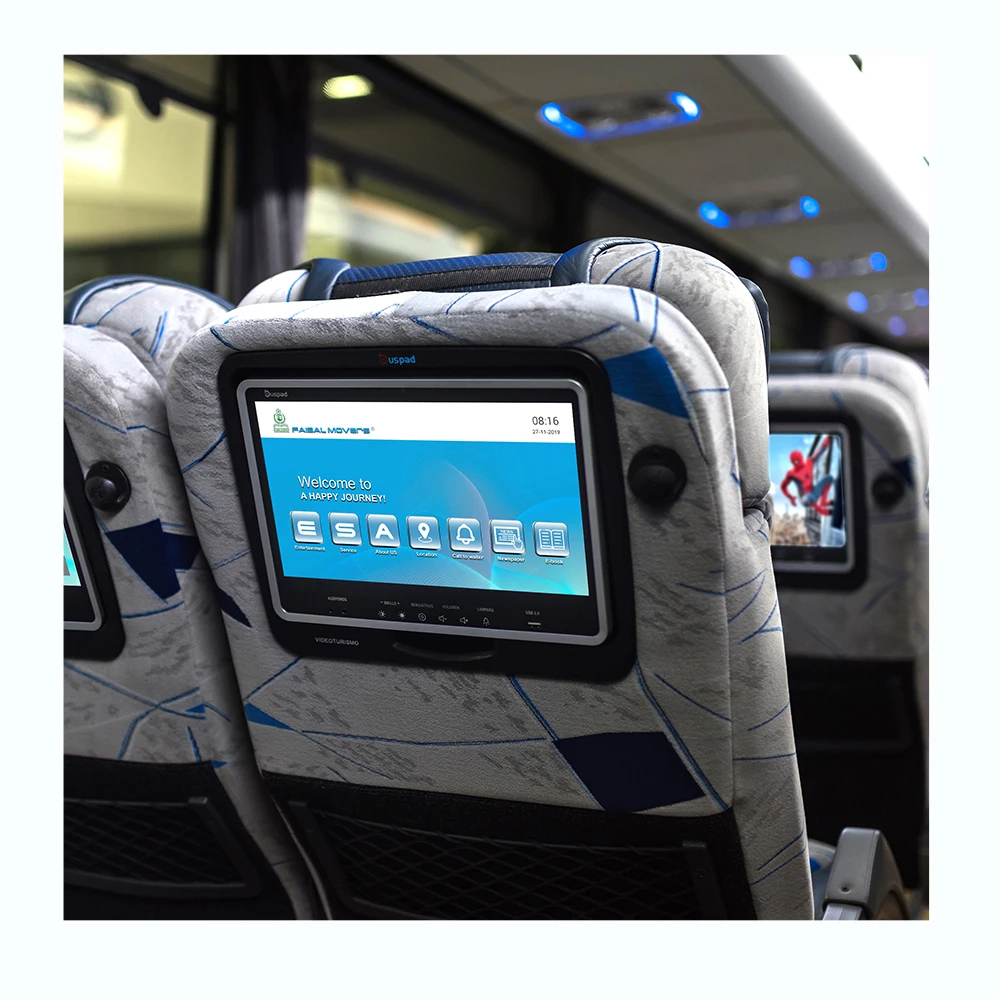 LTIME 9 Inch Seat Back android IPS monitor for Bus VOD entertainment system  with wifi headrest LCD tft touch screen