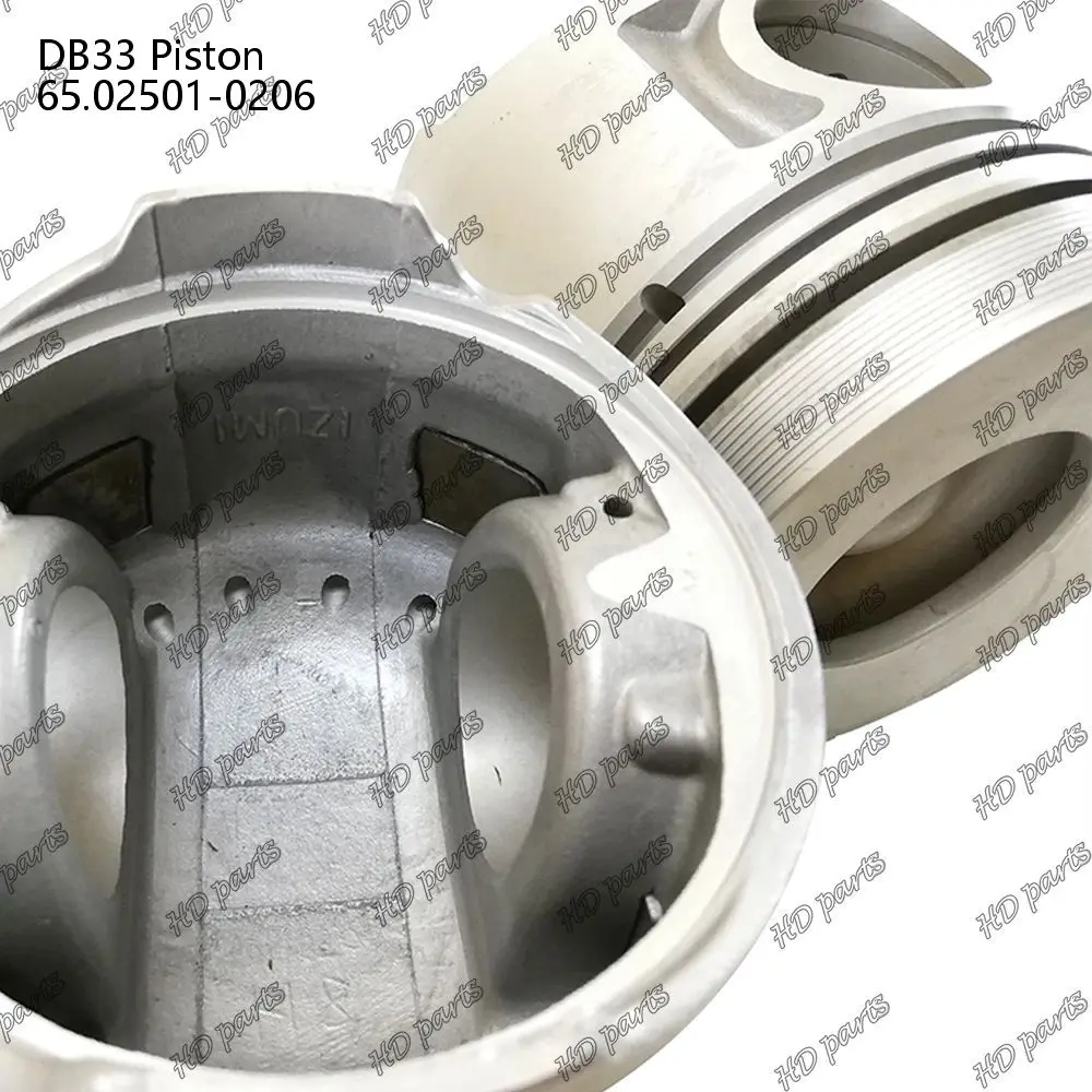 DB33 Piston With Pin 65.02501-0206 Suitable For Doosan Engine