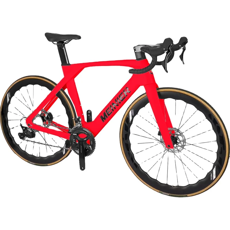 hot sell cakes carbon frame road bike carbon fiber bike frame disc Fully hidden Road bike 24 speed disc brake racing