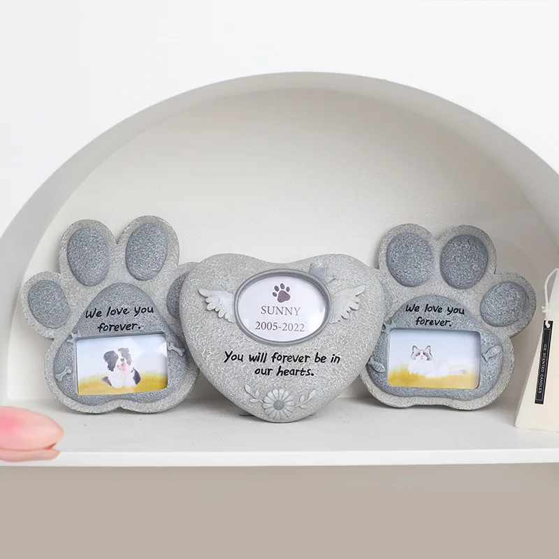 Pet Memorial Garden Stone  Hand-Painted High-Quality Pet Tombstones  Beloved Memorial Stones Grave Markers