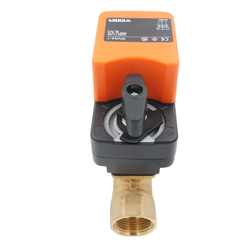 Winner Winvall Fan Coil Unit Electric 2 Way Valves 220VAC On/off Flow Control Motorized Mini Modulating Brass Ball Valve
