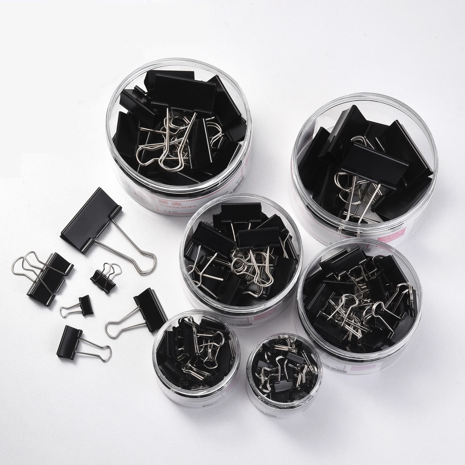 Wholesale multifunctional office stationery 51mm wide black binder folder large paper clip binder clip