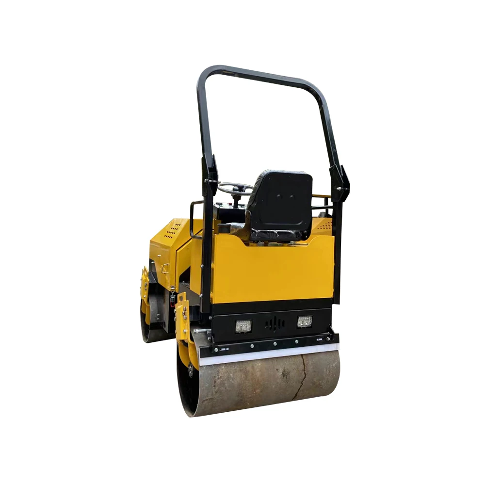 Бесплатная доставка вибрационный Двойной барабанный дорожный каток 3 тонны гидравлический насос Вибрационный дорожный каток