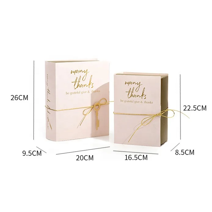 Chengruo Custom Emballage Caja Regalo Handmade Cardboard Hollow Decorative Book Shape Gift Box Flower Packaging For Gift Jewelry
