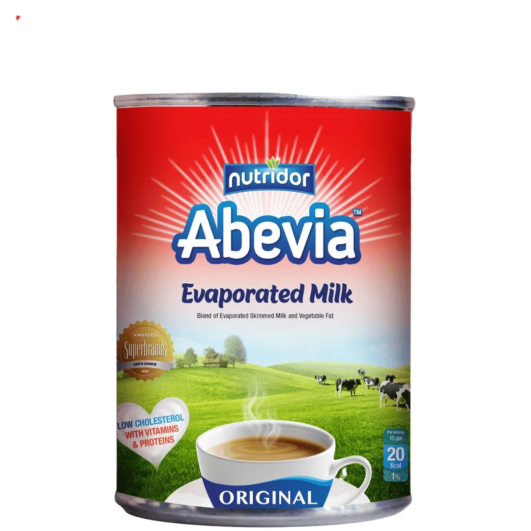 Abevia Evaporated Milk 400g Dairy Product filled with Calcium Blend of Skimmed Milk Wholesale
