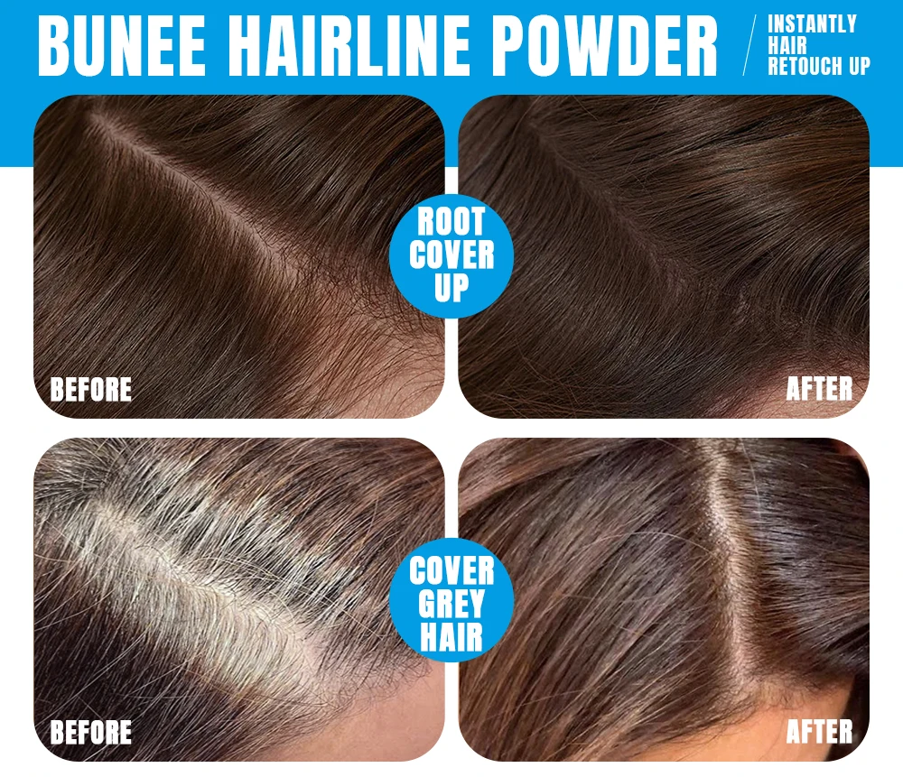 Wholesale Root Touch-Up Instantly Hair Color Permanent Concealing Powder for Thinning Hair Line Loss Hairline Shadow Powder
