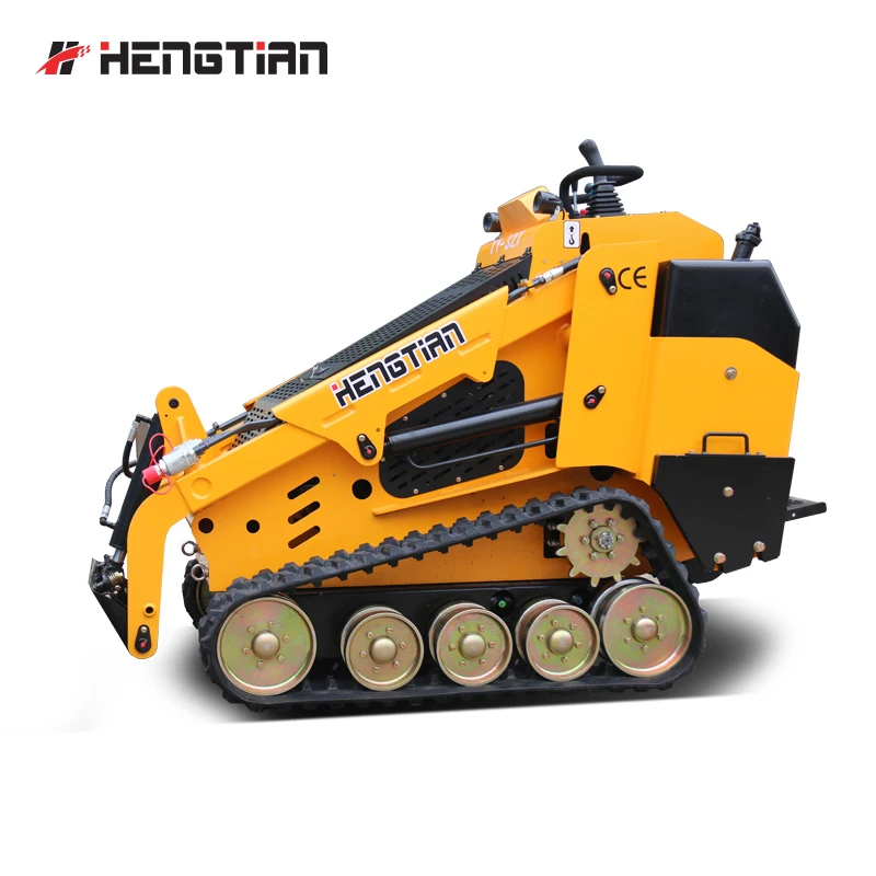 30hp engine strong power  Diesel   joystick control mini  excavatmini skid steer loader  with  4 in 1 bucket for sale