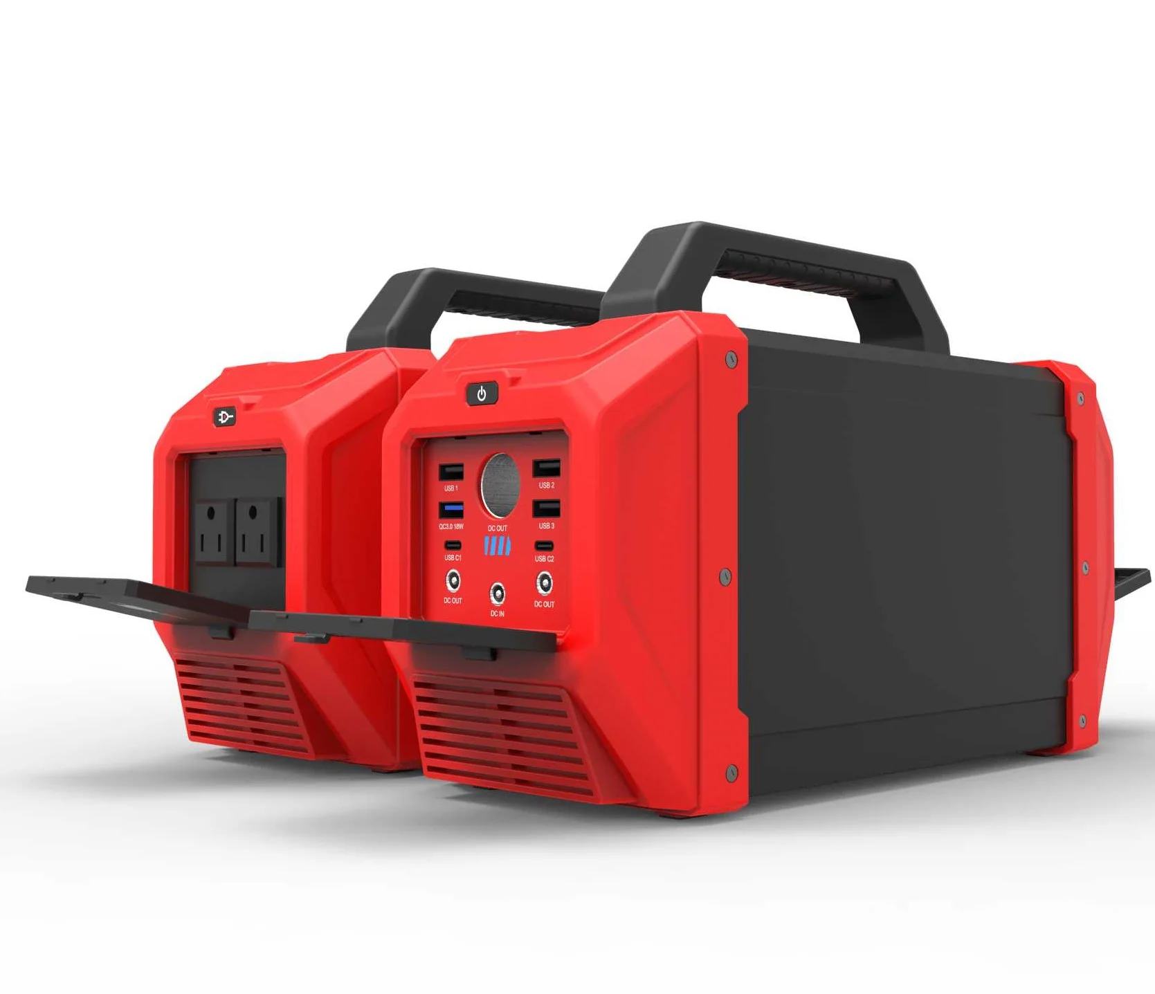 444Wh 120000mAh Outdoor Solar Generator Mobile Lithium Battery Pack with 110V/400W Pure Sine Wave AC Outlet