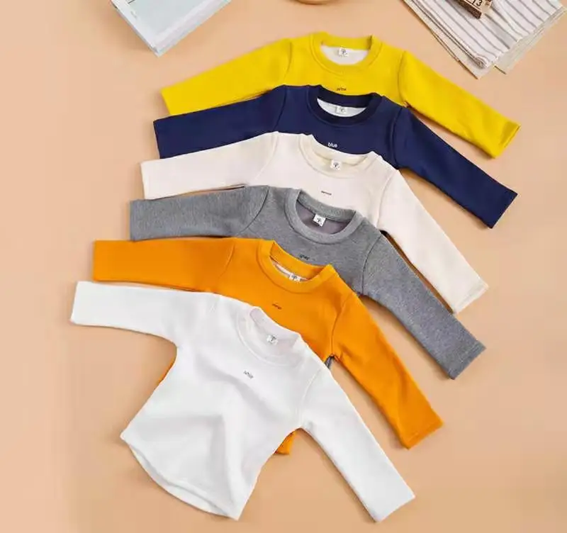 
Customized logo design 100% cotton children plain kids pullover hoodies for boys and girls 