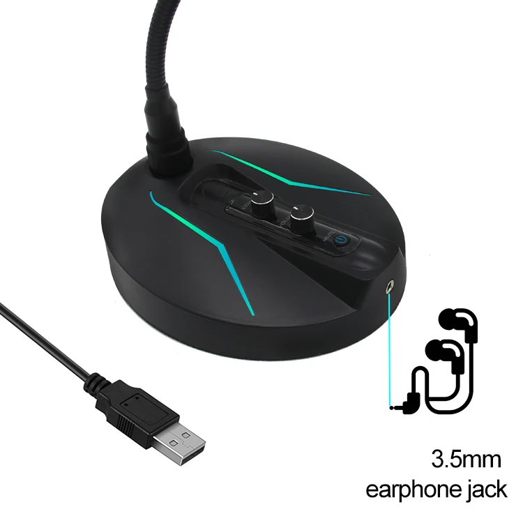 Супер чистый звук Качество Usb гусиная шея микрофон конференц-Запись компьютер игровой Голосовой чат