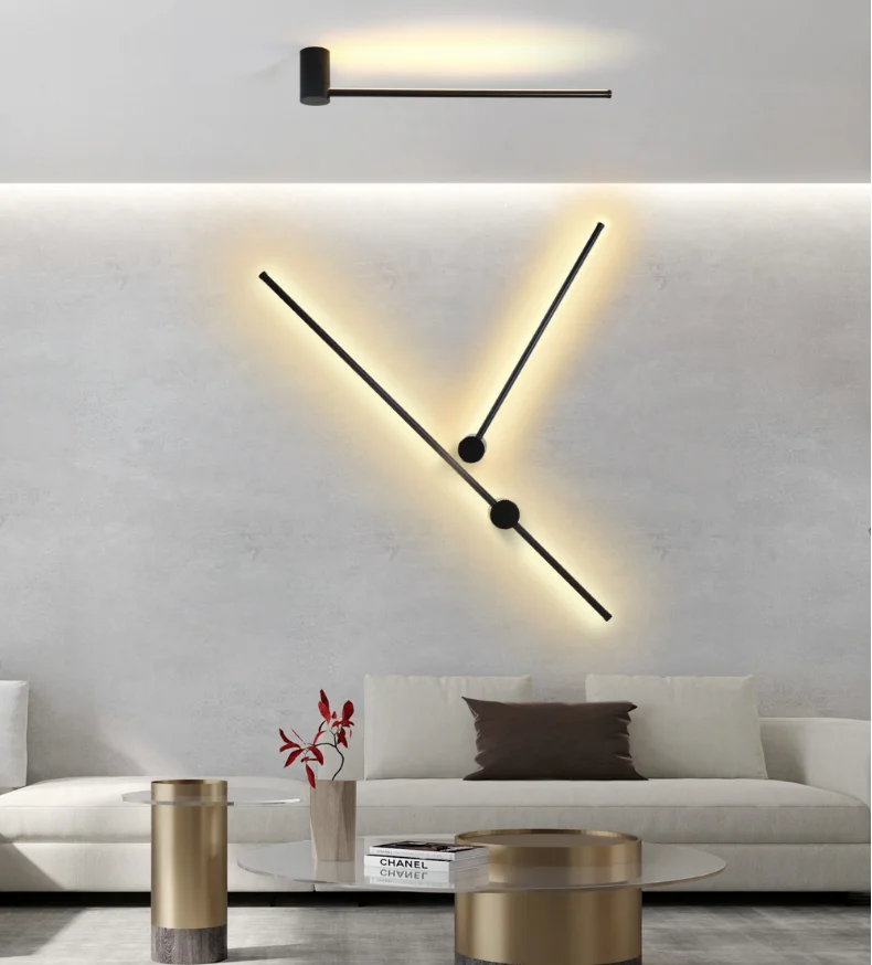 2021 hot sale Nordic Minimalist Wall Light Modern Creative LED long line  wall light
