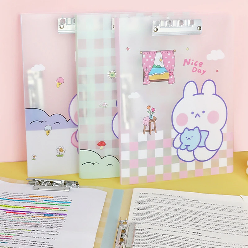 Topsthink Information Booklet A4 Cartoon File Folder Kawaii Gift Expanding File Folder