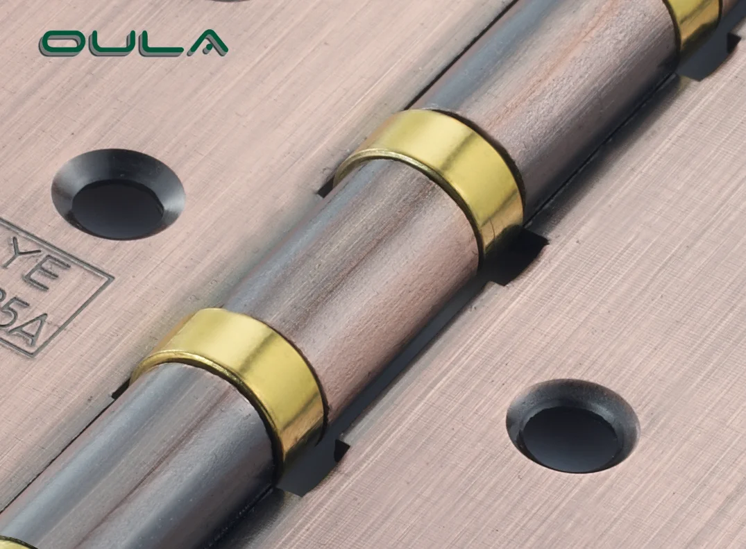 Antique copper color butt balls bearing pivot wood door hinges 5 inch  cabinet door pivot hinge