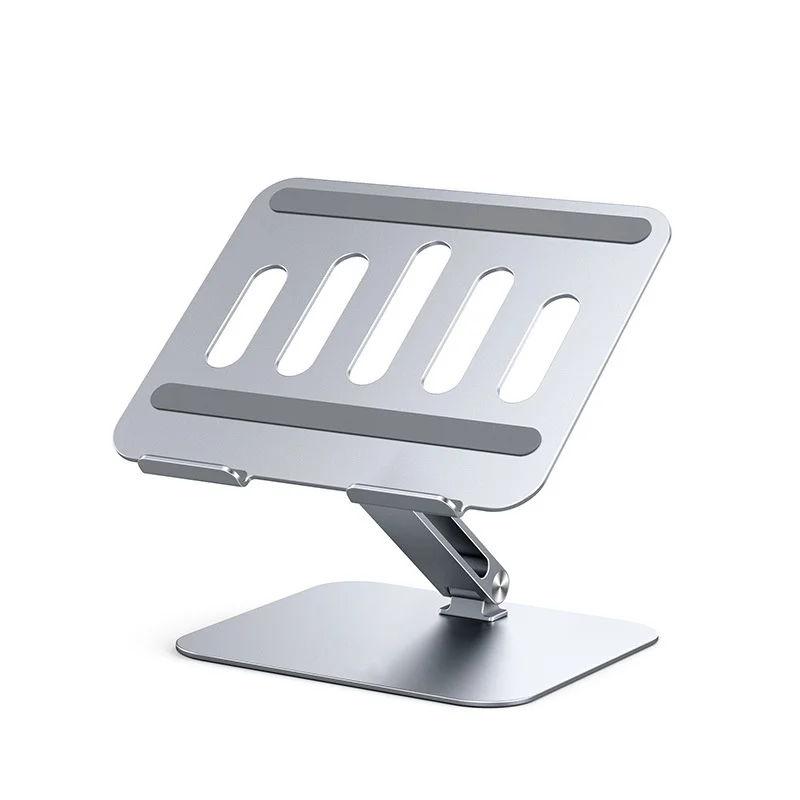 Custom made notebook holder portable folding angle adjustable aluminum laptop computer stand bracket