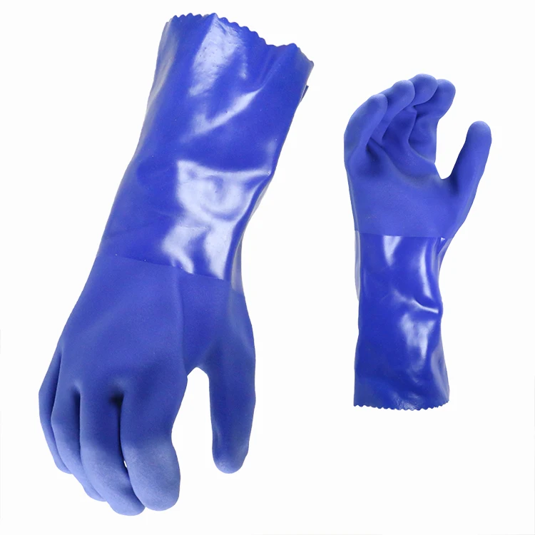 MaxiPact Chemical resistant sandy PVC waterproof gloves