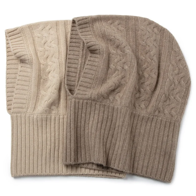 Scarf Baenie Customized Manufacture Top Quality 100%cashmere Hats Winter Custom Logo Hat Beanie