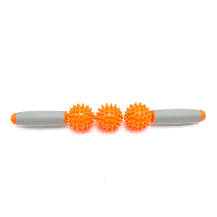 Wholesale multi function massage hedgehog balls yoga massage exercise roller stick for muscle relief