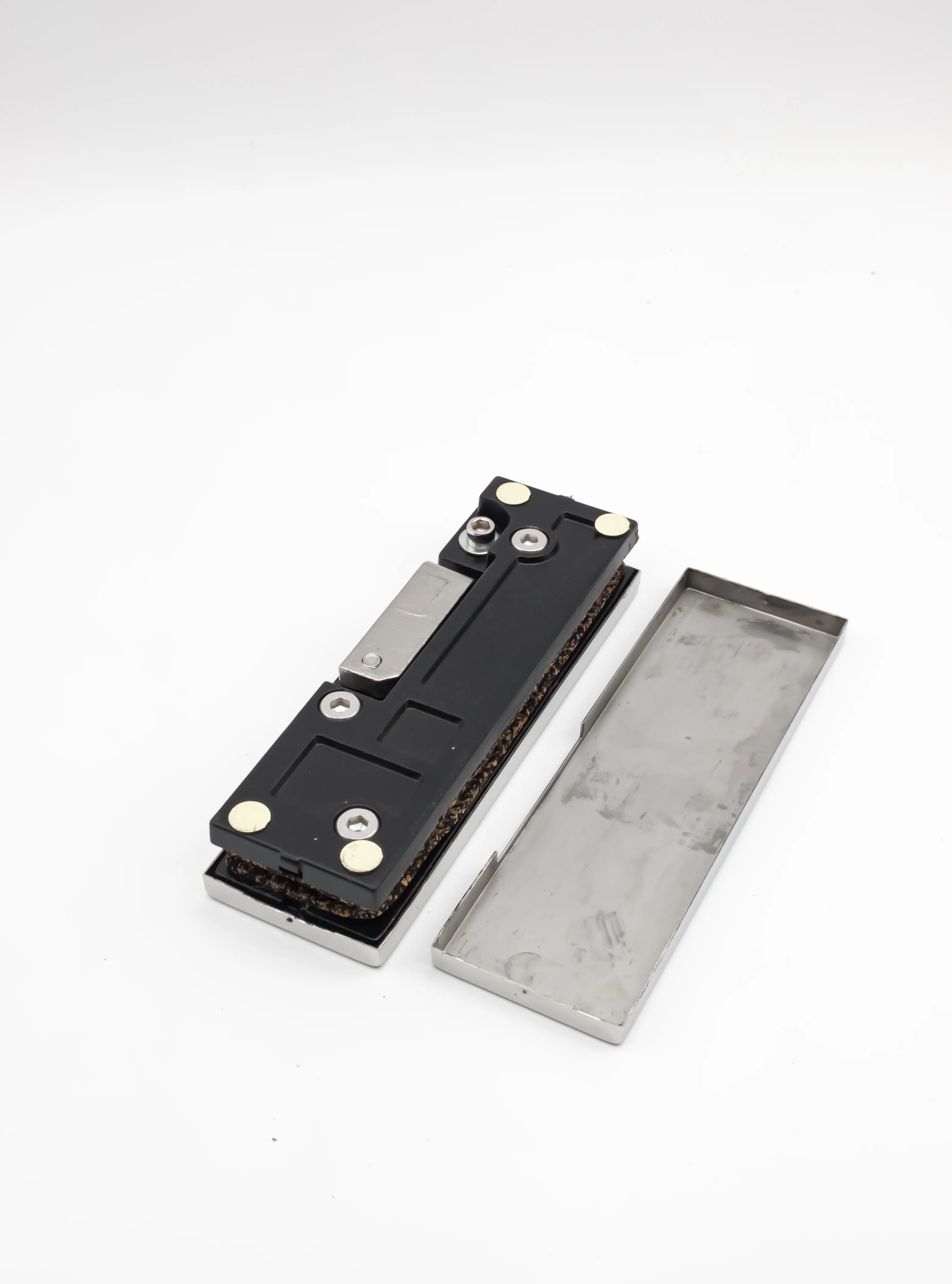 Stainless Steel Patch Clamp Door Fitting VVP Self Closing Glass Door Floor Hinge for Frameless Glass Door Clip