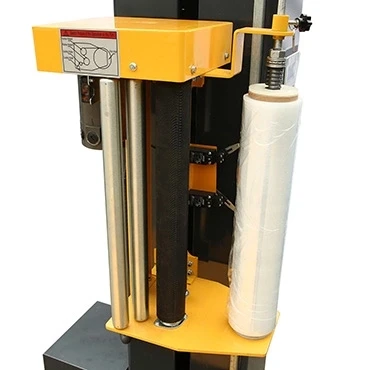 Automatic stretch wrapping pallet machine