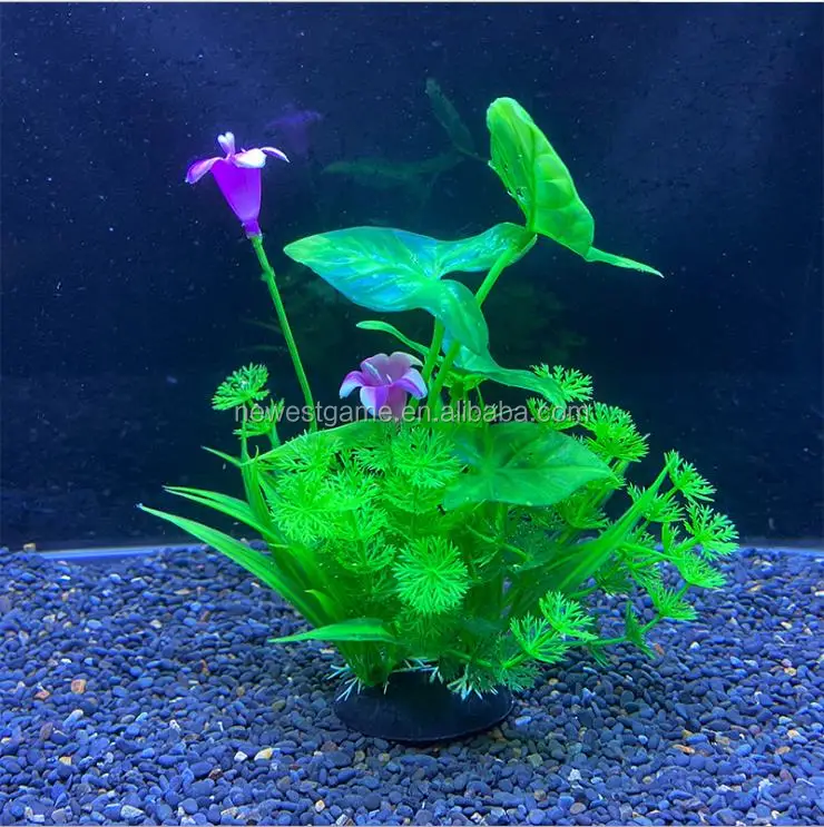 
lotus plant Aquatic product Fish tank decoration simulation plant aquarium landscape plastic plant decoration aquarium supplies 