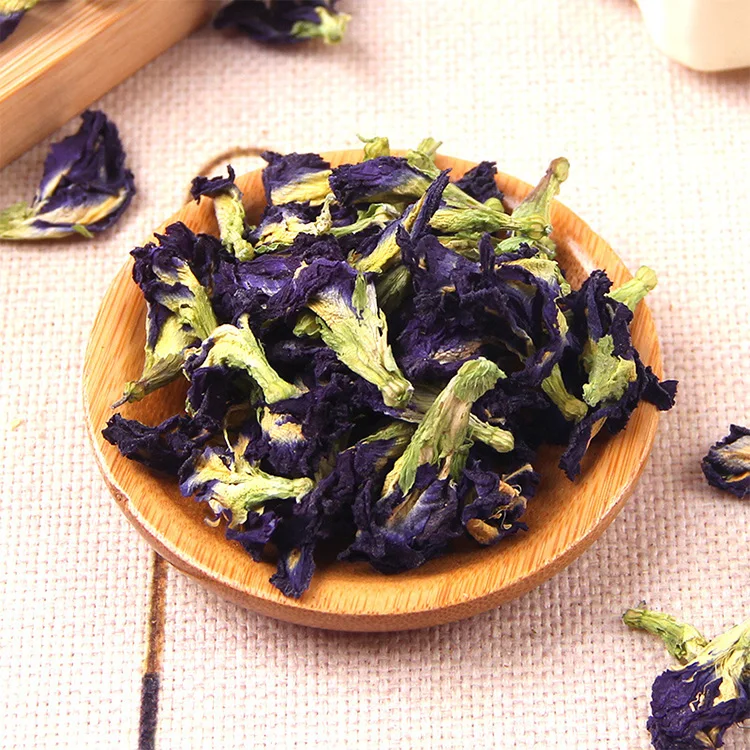 Dried Blue Tea Pure Natural Herbal Tea Dried Flowers for Drinks and Food Coloring Butterfly Pea Flower Tea