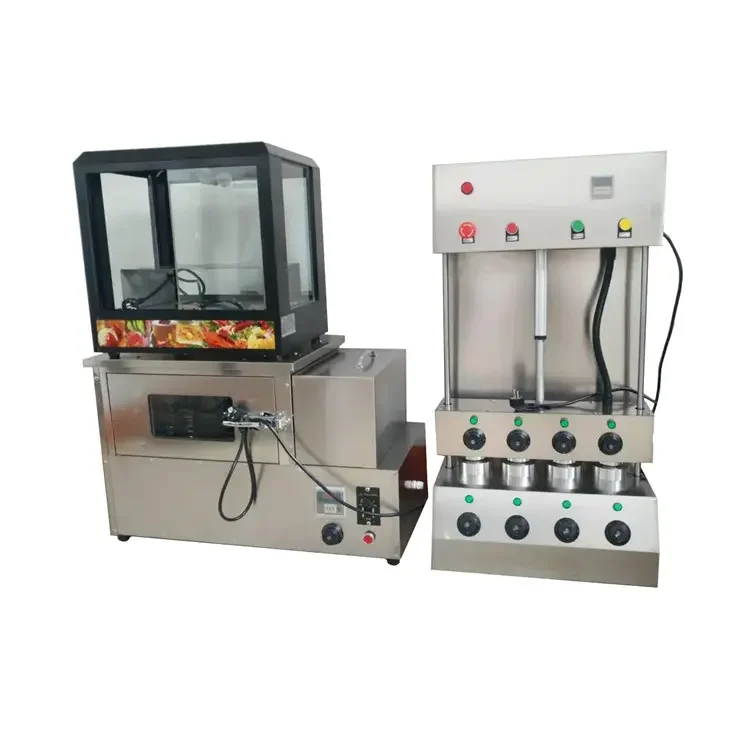 High Productivity Kono 2 Head Pizza Cone Molding Umbrella Pizza Machine