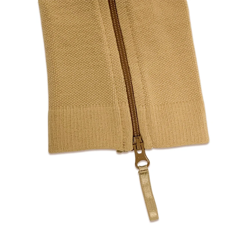 Zipper Compression Socks Medical 15-20 mmHg Knee High Compression Socks for Men Women Varicose Veins