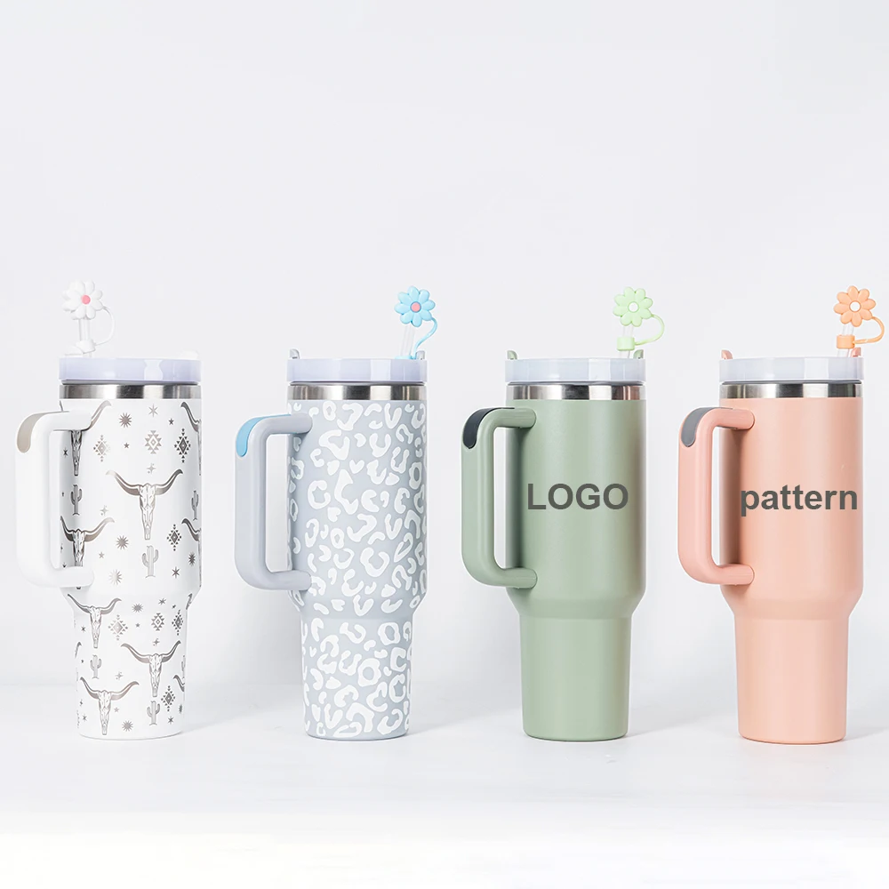 New arrival 40 oz H2.0 adventure outdoor travel stainless steel insulated tumbler with handle