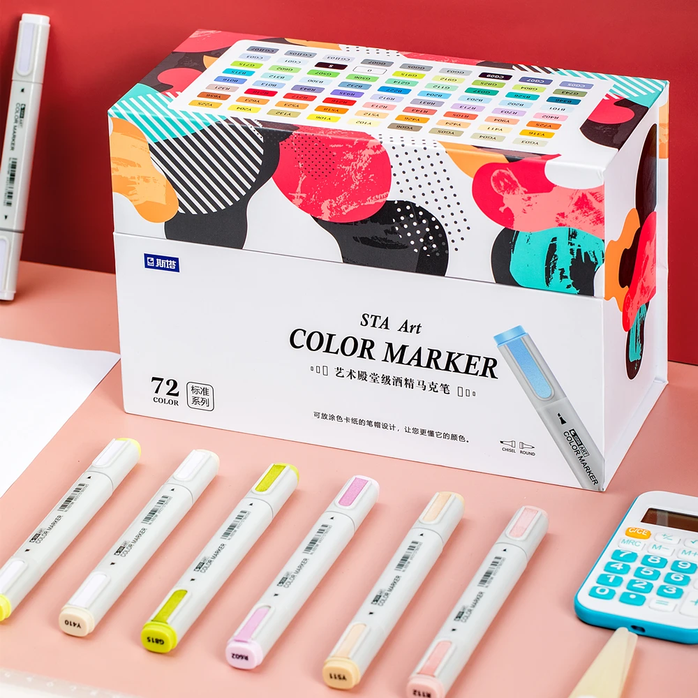 Professional China Graffiti Marker Art Supply Expo Marker Alcohol Based 480 Colors Dual Tip Twin Art Markers Pen Set